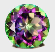 mystic topaz gem round